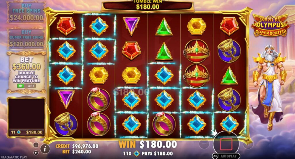 Gates of Olympus Super Scatter juego